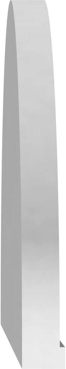Ekena Millwork 68"W x 18"H x 2"P Elliptical 4 Spoke Architectural Grade PVC Pediment