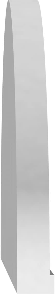 Ekena Millwork 62"W x 16-1/2"H x 2"P Elliptical 4 Spoke Architectural Grade PVC Pediment