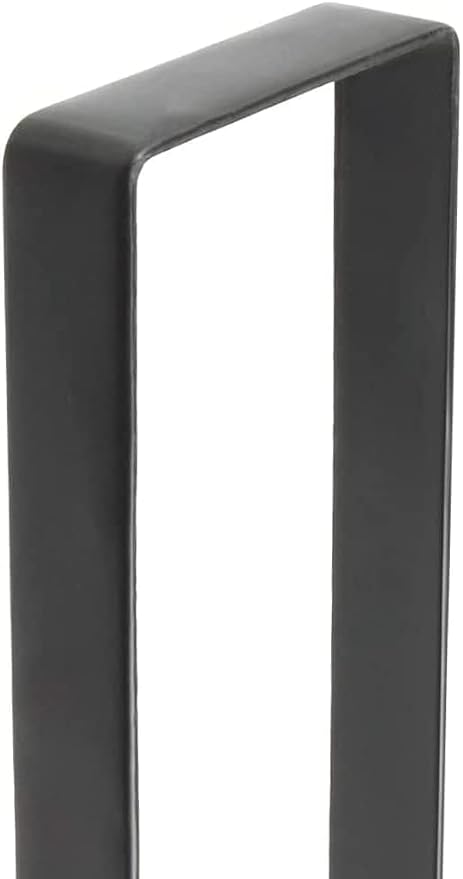 12 Inch Double Sided Wreath Hanger - Over The Door Metal Hook for Christmas - Holds 2 Wreaths - Premium Sturdy Black Metal