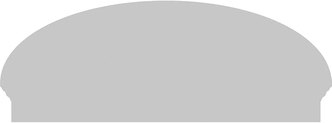 48" W x 18-7/8"H x 2-3/4"P Elliptical 4 Spoke Architectural Grade PVC Combination Pediment