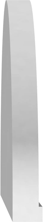 Ekena Millwork 68"W x 18"H x 2"P Elliptical Smooth Architectural Grade PVC Pediment