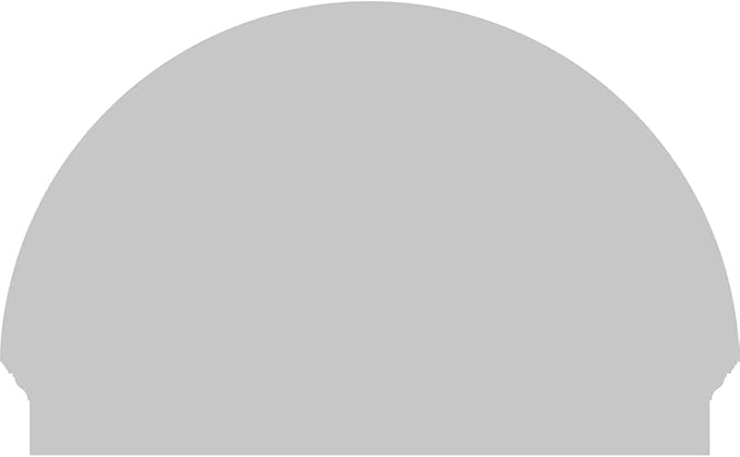 40"W x 26-3/4"H x 2-3/4"P Half Round Smooth Architectural Grade PVC Combination Pediment