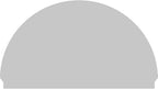 78"W x 45-3/4"H x 2-3/4"P Half Round Smooth Architectural Grade PVC Combination Pediment