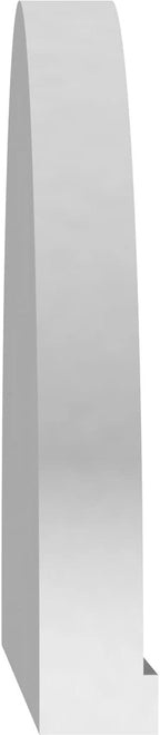 Ekena Millwork 48"W x 13"H x 2"P Elliptical 4 Spoke Architectural Grade PVC Pediment