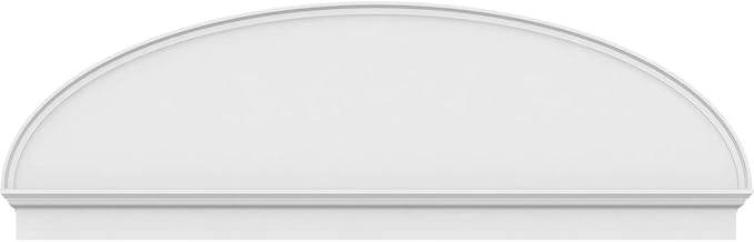 84" W x 27-7/8"H x 2-3/4"P Elliptical Smooth Architectural Grade PVC Combination Pediment