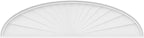 72" W x 19" H x 2" P Elliptical Sunburst Architectural Grade PVC Pediment