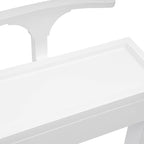 Valet Stand for Men and Women, Wood Suit Rack, Freestanding Coat Stand, Valet Stand Clothing Rack Organizer, Contour Hanger, Trouser Bar, Tie & Belt Hooks for Entryway, Bedroom, Office (White)