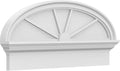 32" W x 14-7/8"H x 2-3/4"P Elliptical 4 Spoke Architectural Grade PVC Combination Pediment