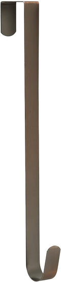 Sattiyrch 15" Wreath Hanger, Steel Over The Door Single Hook, Brushed Copper