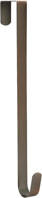 Sattiyrch 15" Wreath Hanger, Steel Over The Door Single Hook, Brushed Copper