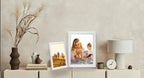 4x6 Picture Frame Set of 3,Modern Style Wood Composite Frame with Real Glass for 4x6 White Frames, Wall and Tabletop Display Photo Frame for Gallery Family Frame best gift