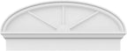 36" W x 15-7/8"H x 2-3/4"P Elliptical 3 Spoke Architectural Grade PVC Combination Pediment