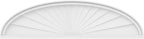 48" W x 13" H x 2" P Elliptical Sunburst Architectural Grade PVC Pediment