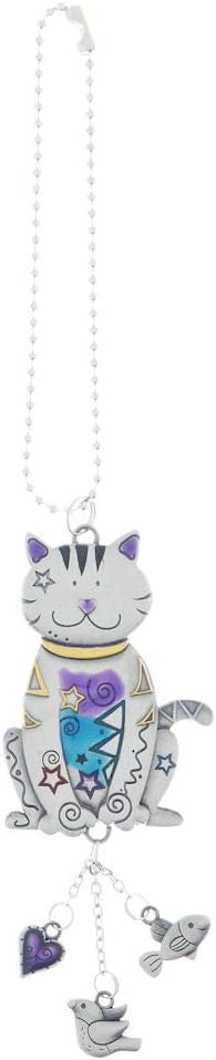 Ganz Color Car Charm, Cat with Dangles, Multi, Medium