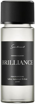 Scentiment Diffuser Oil - Brilliance Designer Collection | Aromatherapy Home Fragrance | Luxurious Scent with Notes of Saffron, Amberwood, Fir Resin (20 mL)