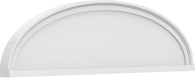 Ekena Millwork 42"W x 11-1/2"H x 2"P Elliptical Smooth Architectural Grade PVC Pediment