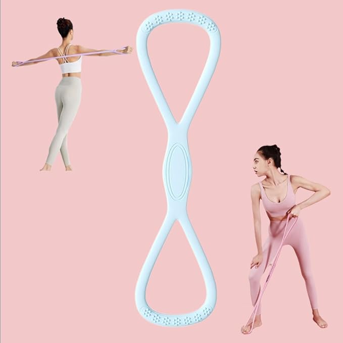 Resistance Bands with Handles,Figure 8 Resistance Band Elastic Fitness Bands Exercise Band for Home Yoga Gym Workout