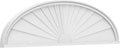 60" W x 16" H x 2" P Elliptical Sunburst Architectural Grade PVC Pediment