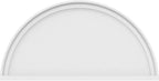 32"W x 16"H x 2"P Half Round Smooth Architectural Grade PVC Pediment