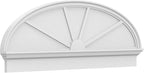 58" W x 21-3/8"H x 2-3/4"P Elliptical 4 Spoke Architectural Grade PVC Combination Pediment