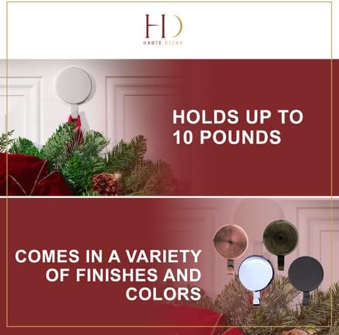 Haute Decor Attract Magnetic Hanger, 1 Pack - Strong Magnet Hook for Metal Doors and Surfaces
