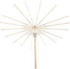 Cabilock Bamboo Paper Umbrella Holder Stand 22X15 Inch Oil Paper Umbrella Support Frame for Wedding Decor and Photography Props Durable Folding Repair Rack