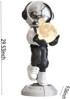 Astronaut Statue, Spaceman Sculpture, Home Decor Sculpture, Cool Metal mask Decoration, Large Spaceman Figurine Decoration