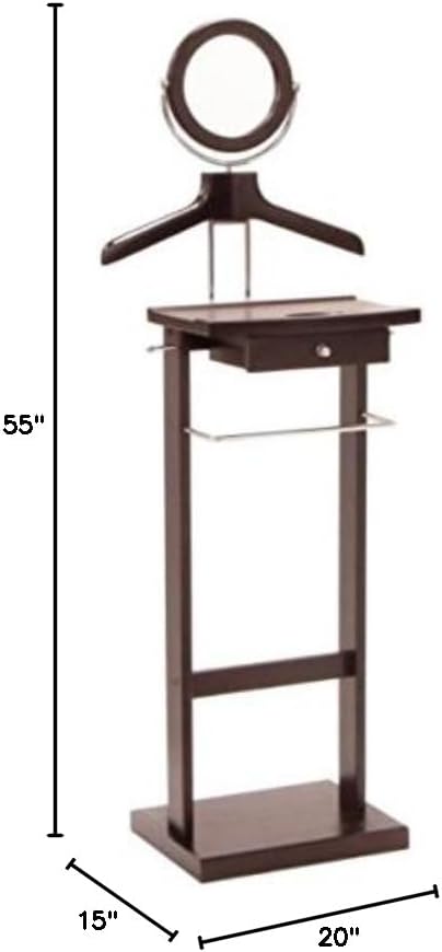 Ergode Valet Stand: Compact Organizer for Clothing & Accessories (Matte Grey)