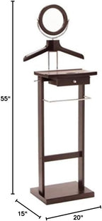 Ergode Valet Stand: Compact Organizer for Clothing & Accessories (Matte Grey)