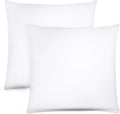 Covers & All Throw Pillow Inserts Only Pack of 2, Durable Soft Square 20 x 20 Inches 65 GSM Non-Woven Fabric with 15D Silicon Fiber Filling, Universal uses for Home Decor Office Indoor Outdoor