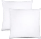 Covers & All Throw Pillow Inserts Only Pack of 2, Durable Soft Square 20 x 20 Inches 65 GSM Non-Woven Fabric with 15D Silicon Fiber Filling, Universal uses for Home Decor Office Indoor Outdoor