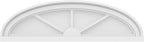 28" W x 8" H x 2" P Elliptical 3 Spoke Architectural Grade PVC Pediment