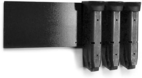 Gun Storage Solutions Magazine Holder - Safe Mag Storage Solution, Desk and Gun Locker Organizer Accessories Mount, Strong Magnet Bar, Gun Rack