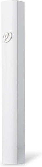 5 Pack Modern Aluminum Waterproof Mezuzah Case, Made in Israel, Fit up to 5" / 12cm Mezuzah Scroll, Easy Peel and Stick (Scroll Not Included)