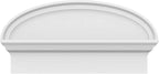 24" W x 12-7/8"H x 2-3/4"P Elliptical Smooth Architectural Grade PVC Combination Pediment
