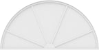 Ekena Millwork 80"W x 40"H x 2"P Half Round 4 Spoke Architectural Grade PVC Pediment