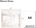 Murrey Home Wall Mirror for Home Gym Mirror, Full Length Mirrors Wall Mounted, Frameless Full Body Mirror Tiles for Wall, Door, Garage, 12" x12PCS