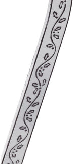 Haute Decor HighProfile Curved Over The Door Wreath Hanger Hook (Holly Embossed - Whitewash) - Wreath Hanger for Front Doors with Raised Features and Trim
