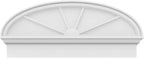 36" W x 15-7/8"H x 2-3/4"P Elliptical 4 Spoke Architectural Grade PVC Combination Pediment