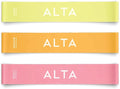 ALTA Mini Loop Bands for Exercise - Premium Durable Latex - Small Resistance Bands for Women, Booty Bands for Working Out, Leg Stretch Loops for Physical Therapy, Pilates Exercise Mini Bands Set