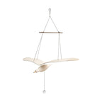 Wooden Seagull Mobile, Wood Soaring Seagulls Drop, Wooden Soaring Seagulls Hanging Decoration, for Window Nursery Living Room