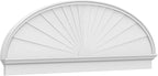 80" W x 26-7/8"H x 2-3/4"P Elliptical Sunburst Architectural Grade PVC Combination Pediment