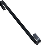 10" Wreath Hanger, Metal Hooks for Front Door Christmas Decoration, Over The Door Hooks Black