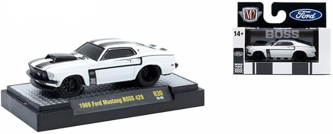 M2 Machines 82161-R30 24-09 – 1:64 Scale – Diecast Model Car – Limited Edition Ground Pounders – 1969 Mustang BOSS 429