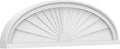 36" W x 10" H x 2" P Elliptical Sunburst Architectural Grade PVC Pediment