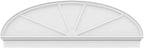 72" W x 24-7/8"H x 2-3/4"P Elliptical 4 Spoke Architectural Grade PVC Combination Pediment