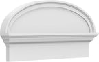 26" W x 13-3/8"H x 2-3/4"P Elliptical Smooth Architectural Grade PVC Combination Pediment