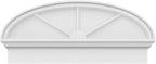 34" W x 15-3/8"H x 2-3/4"P Elliptical 3 Spoke Architectural Grade PVC Combination Pediment