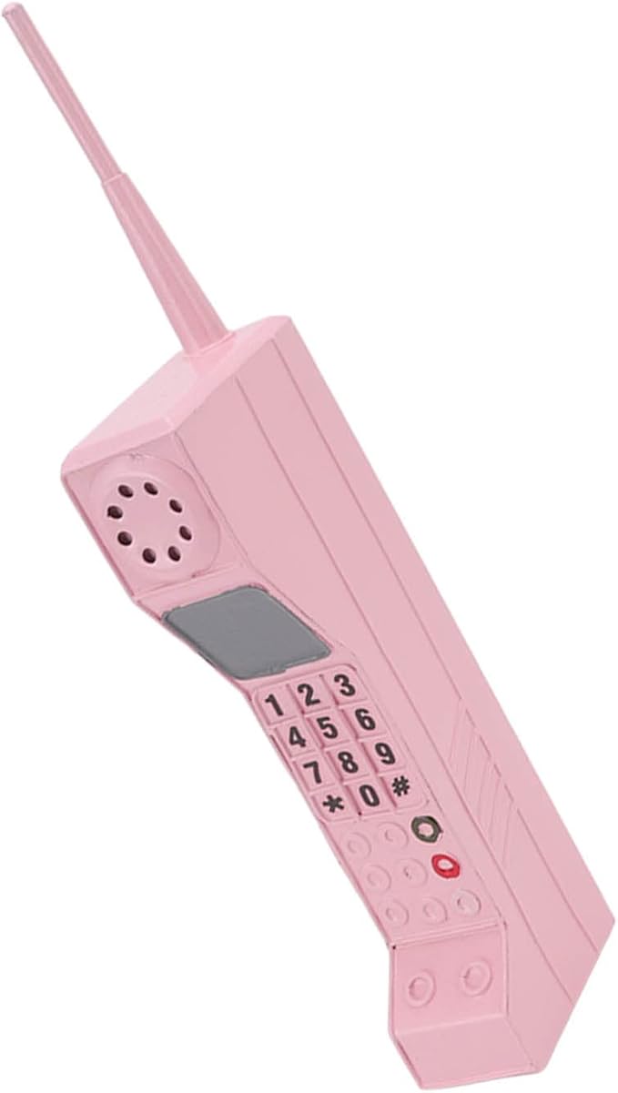 Old Fashioned Cellular Phone Model Ornament Vintage Simulation Photographic Props Desktop Decoration, Retro Cellphone Model Collectible Vehicles Home Decor Accents ()