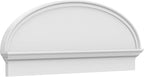 48" W x 18-7/8"H x 2-3/4"P Elliptical Smooth Architectural Grade PVC Combination Pediment
